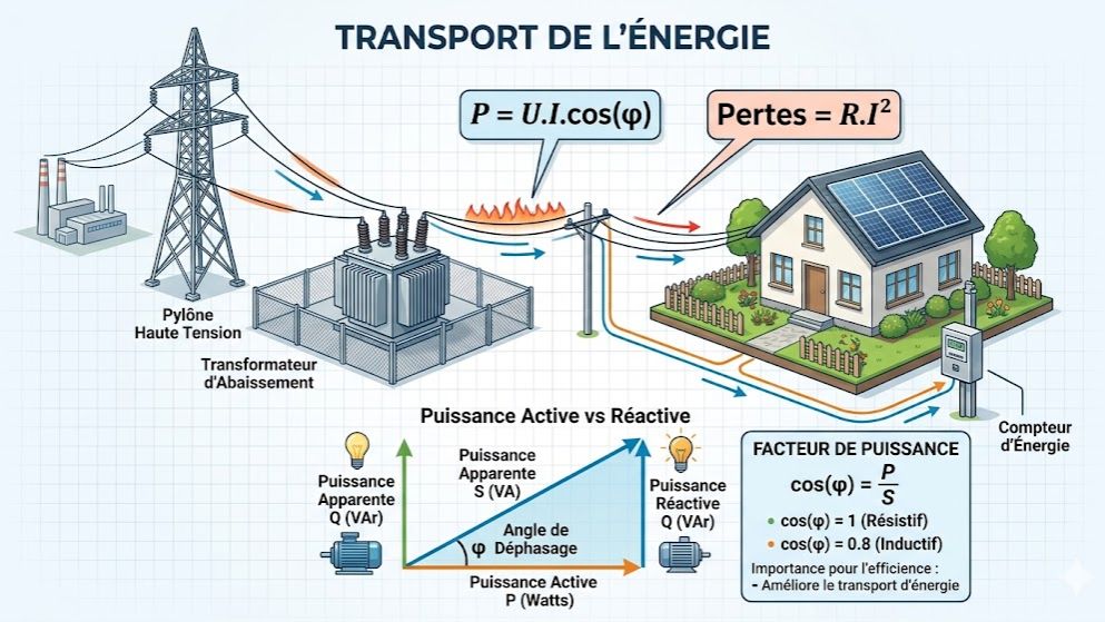 Puissance et Énergie en Courant Alternatif (Physique-Chimie Terminale C & D - CI)