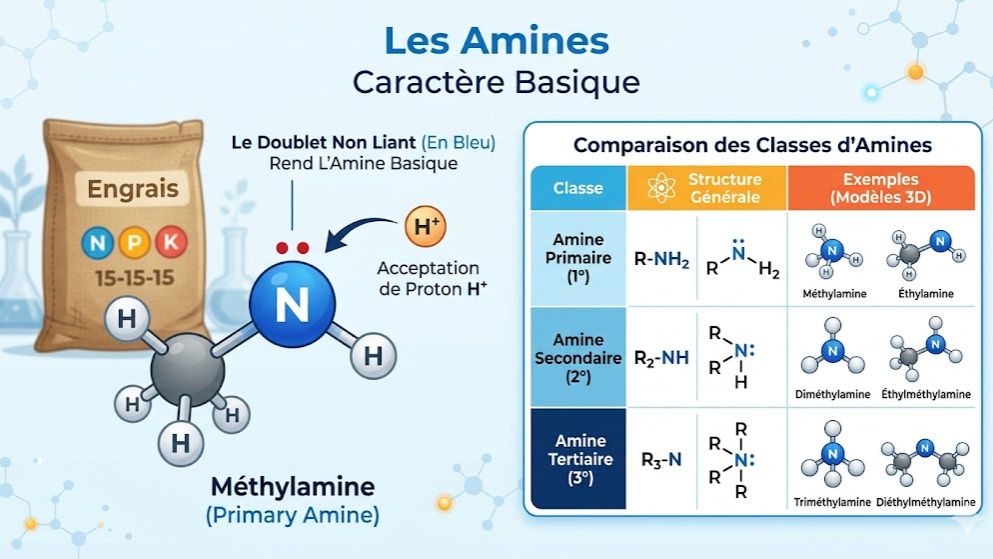 Tout savoir sur les Amines (Physique-Chimie Terminale C & D - CI)