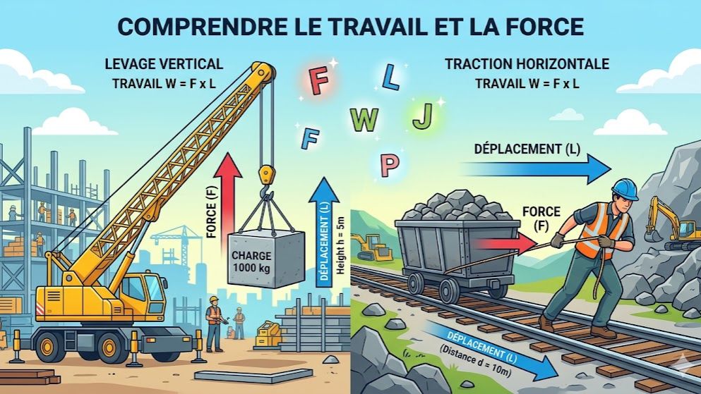 Physique-Chimie (3ème): Travail et Puissance Mécaniques , L'Essentiel sur l'Énergie et la Performance