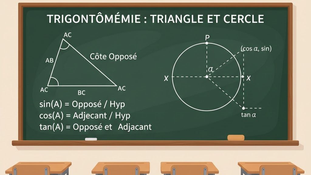 Trigonométrie élémentaire (3ᵉ Côte d'Ivoire)