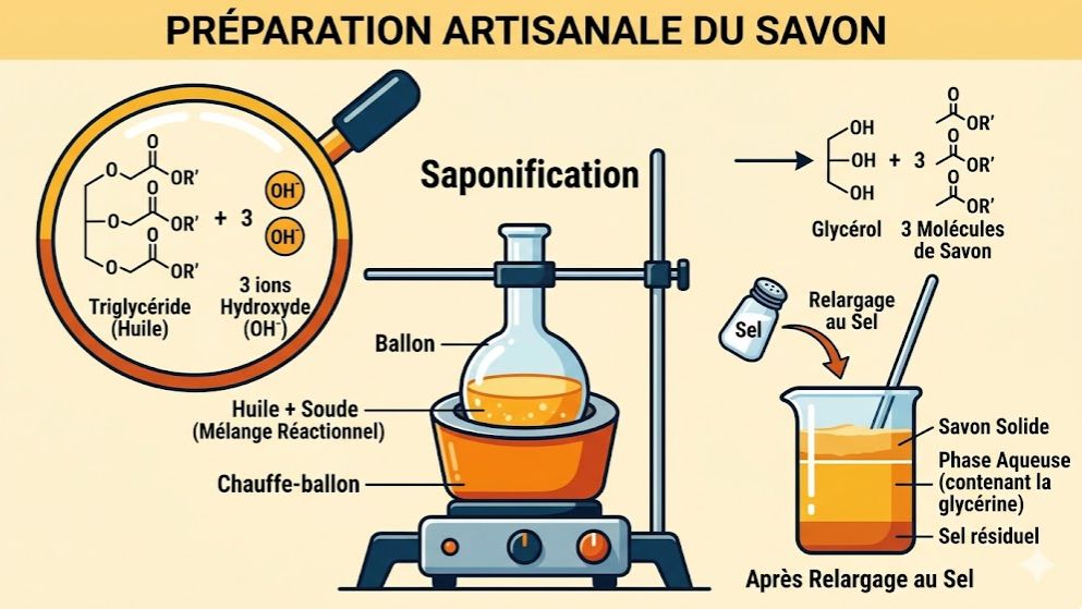 La Chimie des Savons et la Saponification (Physique-Chimie Terminale C & D - CI)