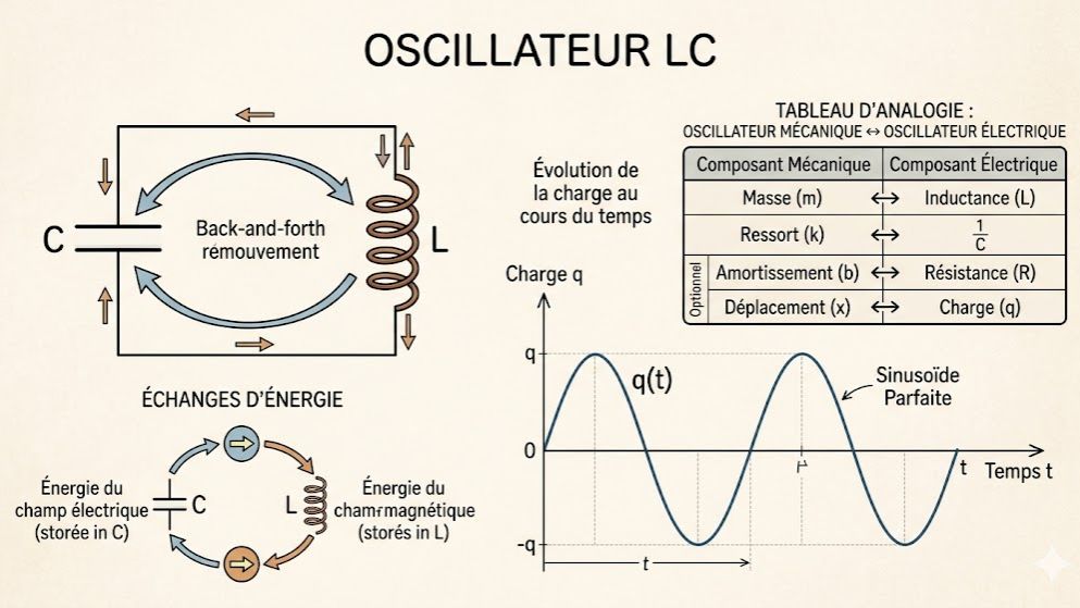 Les Oscillations Électriques Libres (Circuit LC) (Physique-Chimie Terminale C & D - CI)